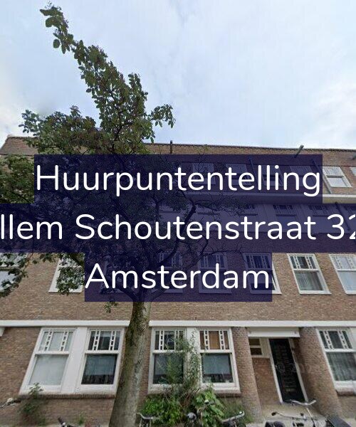 Foto gevel Huurpuntentelling voor Willem Schoutenstraat 32-1, Amsterdam