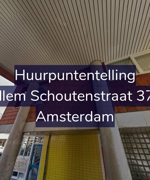 Foto gevel Huurpuntentelling voor Willem Schoutenstraat 37-D, Amsterdam