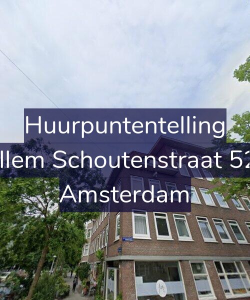 Foto gevel Huurpuntentelling voor Willem Schoutenstraat 52-3, Amsterdam