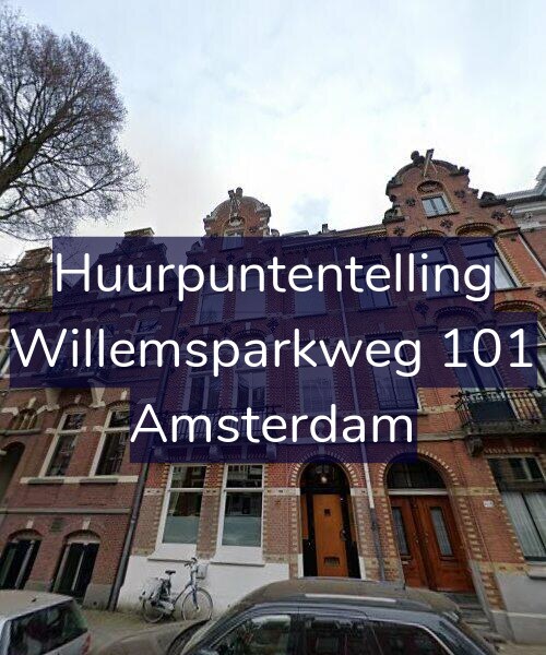 Foto gevel Huurpuntentelling voor Willemsparkweg 101, Amsterdam