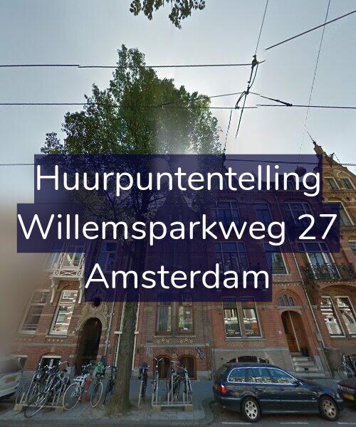 Foto gevel Huurpuntentelling voor Willemsparkweg 27, Amsterdam