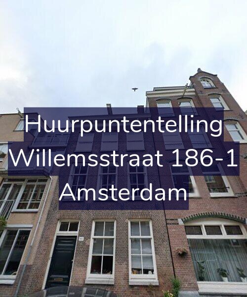 Foto gevel Huurpuntentelling voor Willemsstraat 186-1, Amsterdam