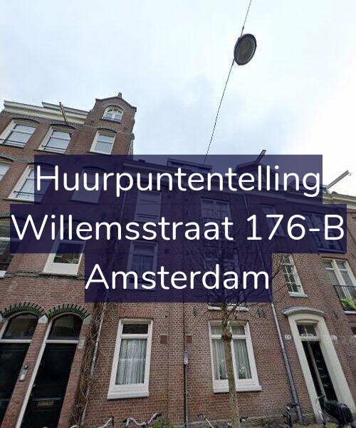 Foto gevel Huurpuntentelling voor Willemsstraat 176-B, Amsterdam