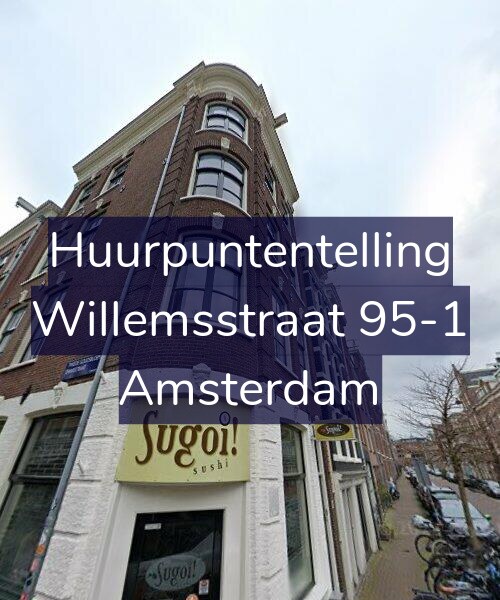 Foto gevel Huurpuntentelling voor Willemsstraat 95-1, Amsterdam