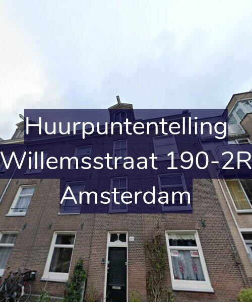 Foto gevel Huurpuntentelling voor Willemsstraat 190-2R, Amsterdam
