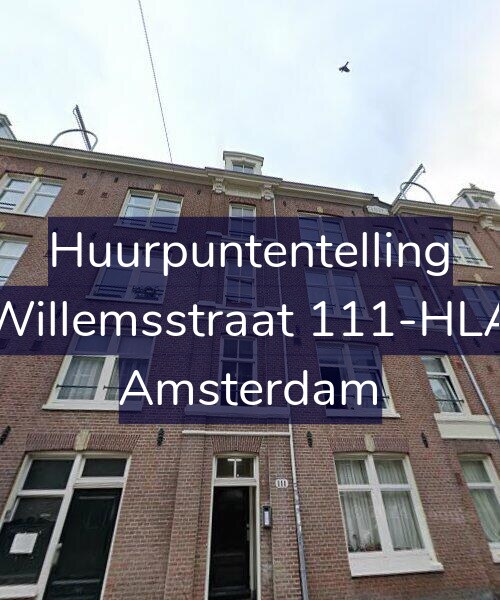 Foto gevel Huurpuntentelling voor Willemsstraat 111-HLA, Amsterdam