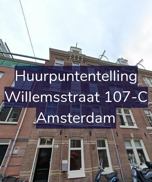 Foto gevel Huurpuntentelling voor Willemsstraat 107-C, Amsterdam