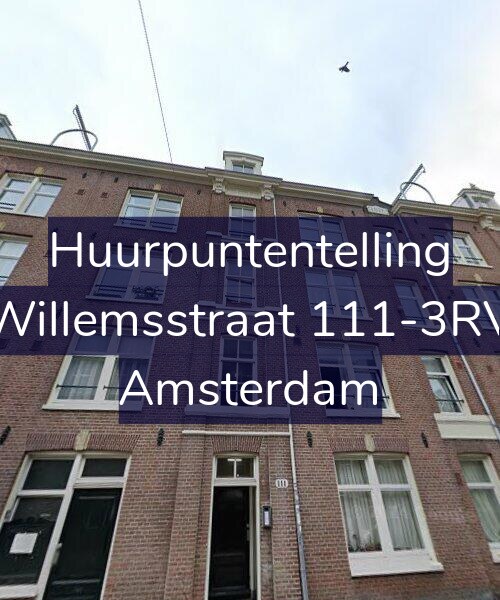 Foto gevel Huurpuntentelling voor Willemsstraat 111-3RV, Amsterdam