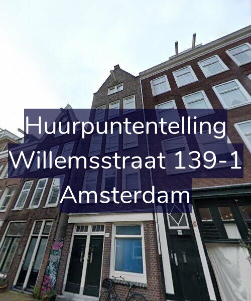 Foto gevel Huurpuntentelling voor Willemsstraat 139-1, Amsterdam