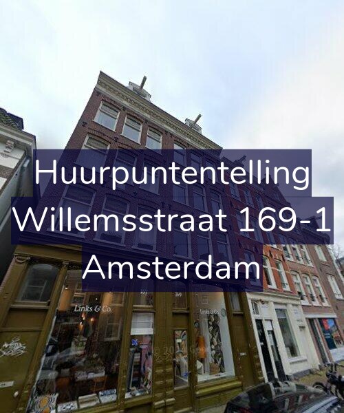 Foto gevel Huurpuntentelling voor Willemsstraat 169-1, Amsterdam