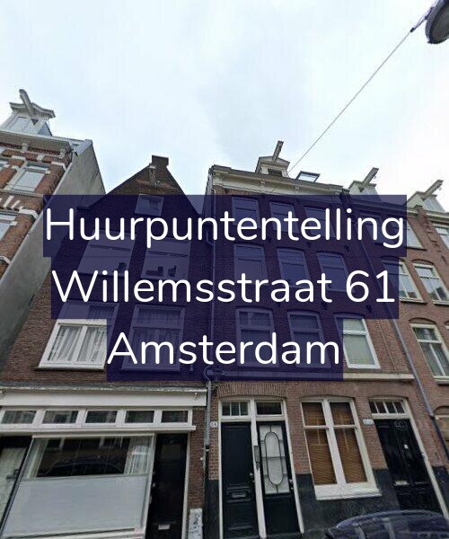Foto gevel Huurpuntentelling voor Willemsstraat 61, Amsterdam