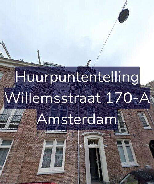 Foto gevel Huurpuntentelling voor Willemsstraat 170-A, Amsterdam