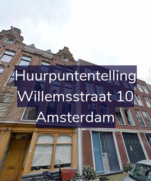 Foto gevel Huurpuntentelling voor Willemsstraat 10, Amsterdam