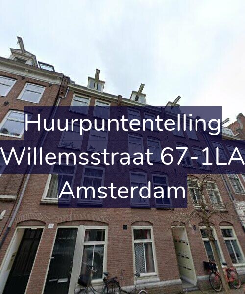 Foto gevel Huurpuntentelling voor Willemsstraat 67-1LA, Amsterdam