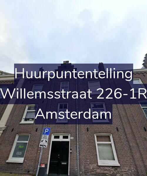 Foto gevel Huurpuntentelling voor Willemsstraat 226-1R, Amsterdam