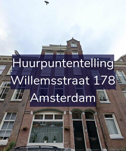 Foto gevel Huurpuntentelling voor Willemsstraat 178, Amsterdam