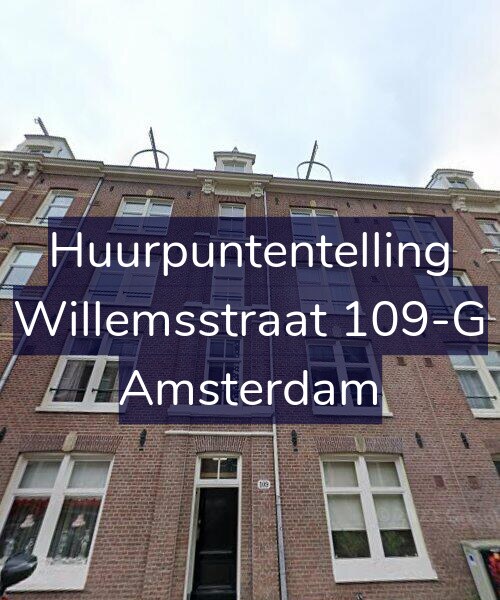Foto gevel Huurpuntentelling voor Willemsstraat 109-G, Amsterdam