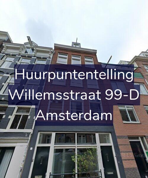 Foto gevel Huurpuntentelling voor Willemsstraat 99-D, Amsterdam