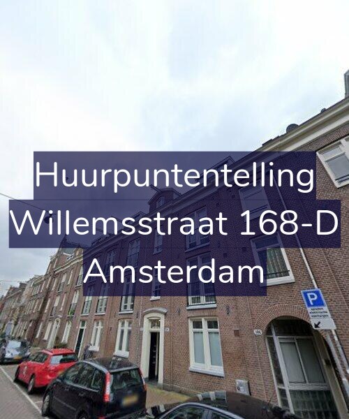 Foto gevel Huurpuntentelling voor Willemsstraat 168-D, Amsterdam