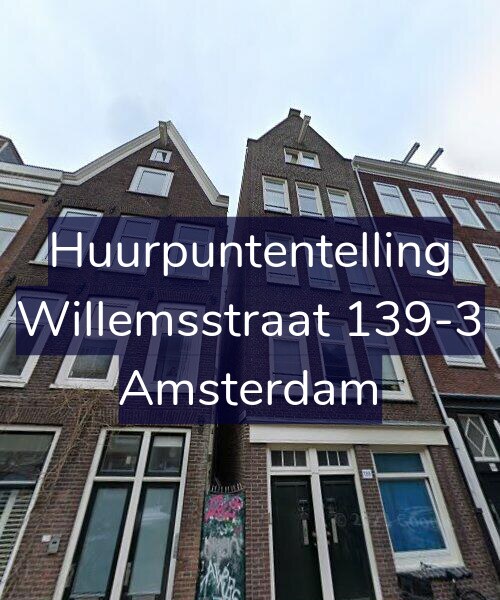 Foto gevel Huurpuntentelling voor Willemsstraat 139-3, Amsterdam