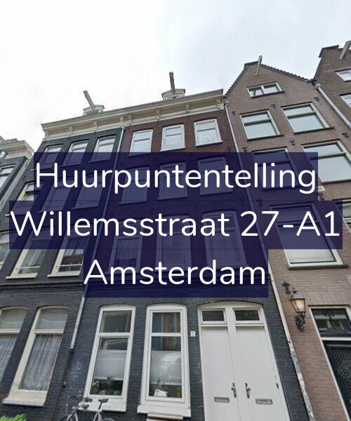 Foto gevel Huurpuntentelling voor Willemsstraat 27-A1, Amsterdam