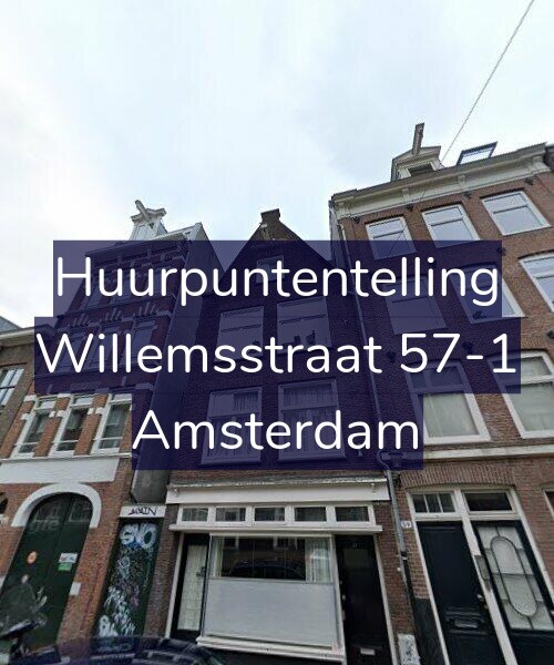 Foto gevel Huurpuntentelling voor Willemsstraat 57-1, Amsterdam