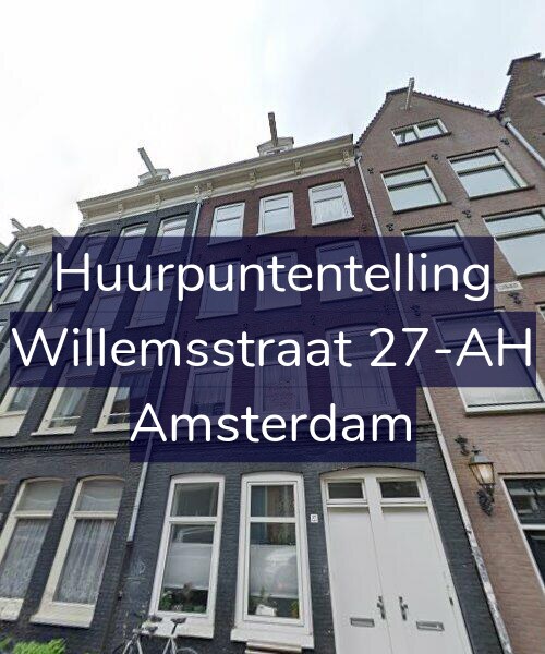 Foto gevel Huurpuntentelling voor Willemsstraat 27-AH, Amsterdam