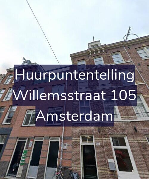 Foto gevel Huurpuntentelling voor Willemsstraat 105, Amsterdam