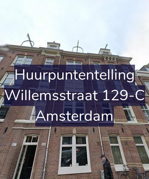 Foto gevel Huurpuntentelling voor Willemsstraat 129-C, Amsterdam