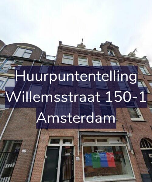 Foto gevel Huurpuntentelling voor Willemsstraat 150-1, Amsterdam