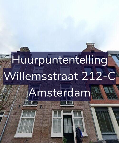 Foto gevel Huurpuntentelling voor Willemsstraat 212-C, Amsterdam