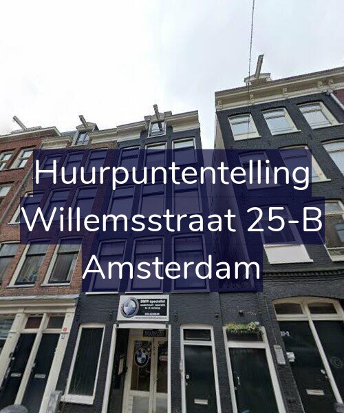 Foto gevel Huurpuntentelling voor Willemsstraat 25-B, Amsterdam
