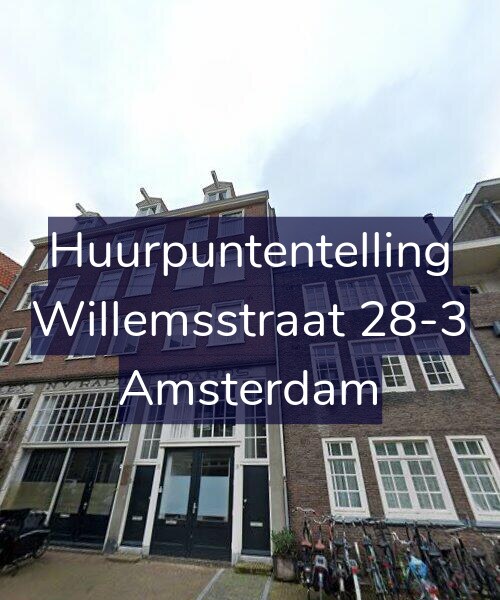 Foto gevel Huurpuntentelling voor Willemsstraat 28-3, Amsterdam