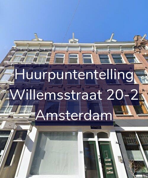Foto gevel Huurpuntentelling voor Willemsstraat 20-2, Amsterdam
