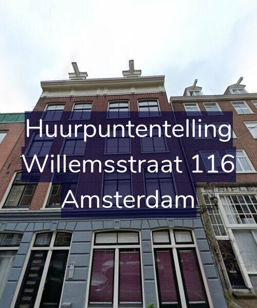 Foto gevel Huurpuntentelling voor Willemsstraat 116, Amsterdam