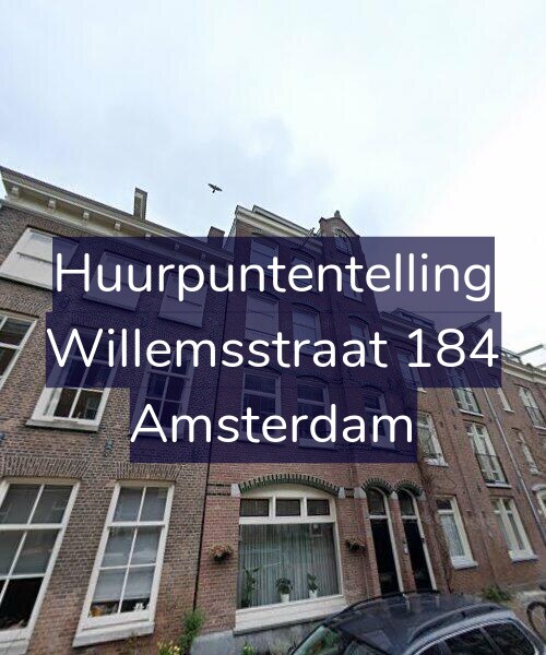Foto gevel Huurpuntentelling voor Willemsstraat 184, Amsterdam