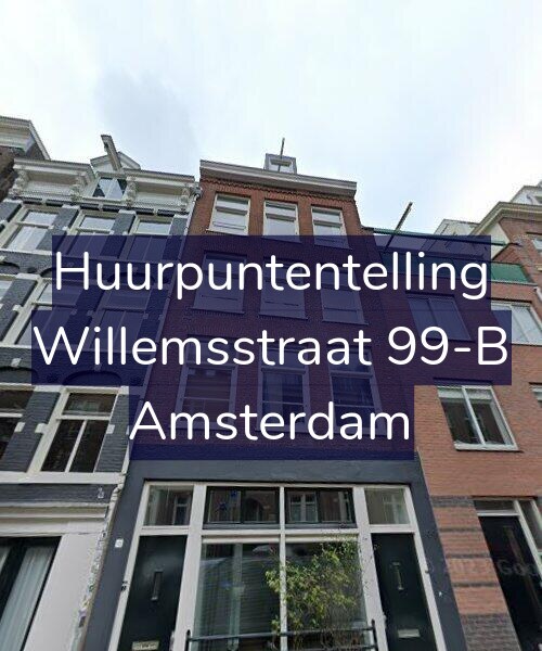 Foto gevel Huurpuntentelling voor Willemsstraat 99-B, Amsterdam