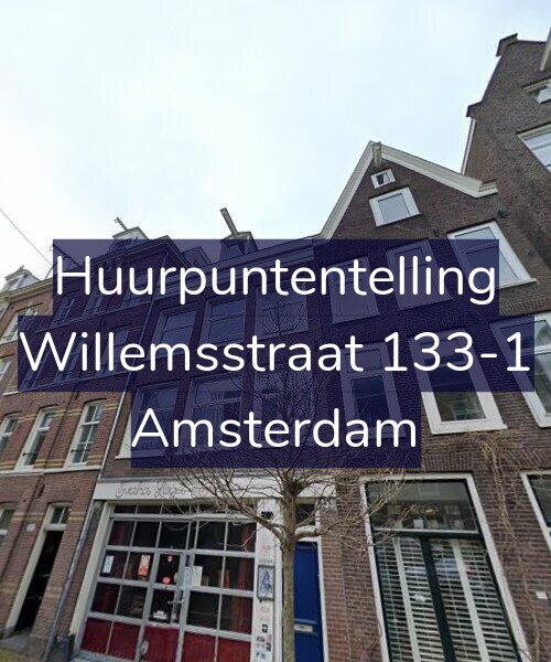 Foto gevel Huurpuntentelling voor Willemsstraat 133-1, Amsterdam