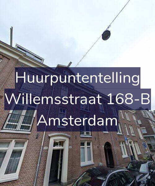 Foto gevel Huurpuntentelling voor Willemsstraat 168-B, Amsterdam
