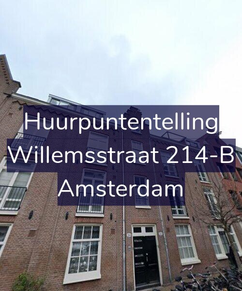 Foto gevel Huurpuntentelling voor Willemsstraat 214-B, Amsterdam