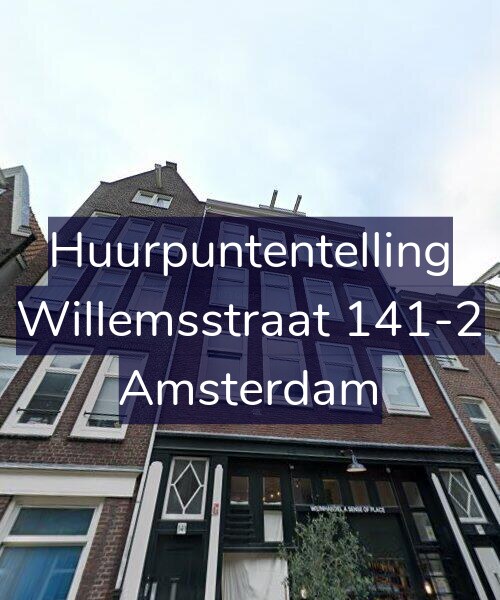 Foto gevel Huurpuntentelling voor Willemsstraat 141-2, Amsterdam
