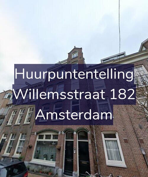 Foto gevel Huurpuntentelling voor Willemsstraat 182, Amsterdam