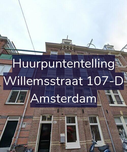 Foto gevel Huurpuntentelling voor Willemsstraat 107-D, Amsterdam