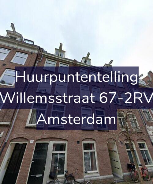 Foto gevel Huurpuntentelling voor Willemsstraat 67-2RV, Amsterdam