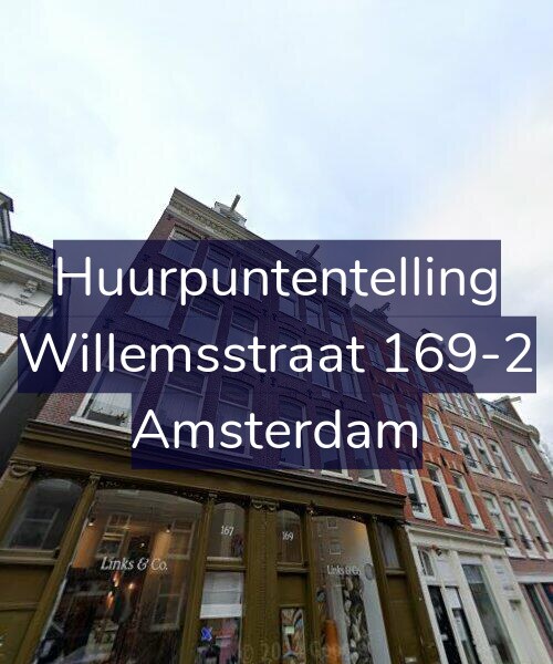 Foto gevel Huurpuntentelling voor Willemsstraat 169-2, Amsterdam
