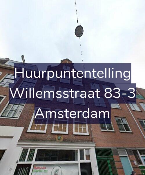 Foto gevel Huurpuntentelling voor Willemsstraat 83-3, Amsterdam