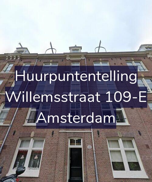 Foto gevel Huurpuntentelling voor Willemsstraat 109-E, Amsterdam