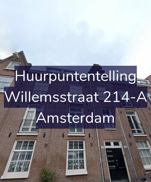 Foto gevel Huurpuntentelling voor Willemsstraat 214-A, Amsterdam