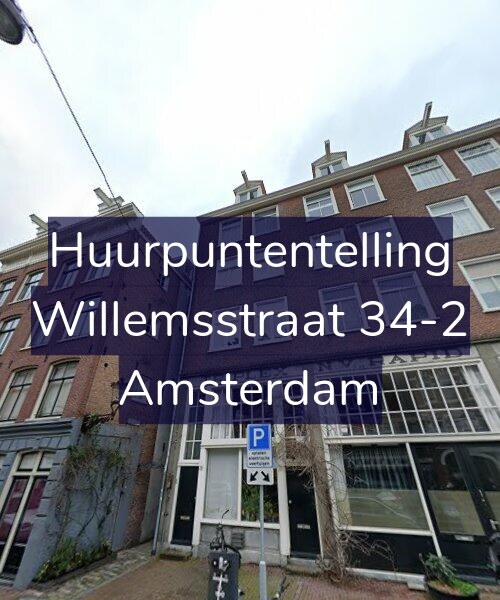 Foto gevel Huurpuntentelling voor Willemsstraat 34-2, Amsterdam