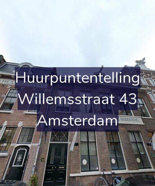 Foto gevel Huurpuntentelling voor Willemsstraat 43, Amsterdam